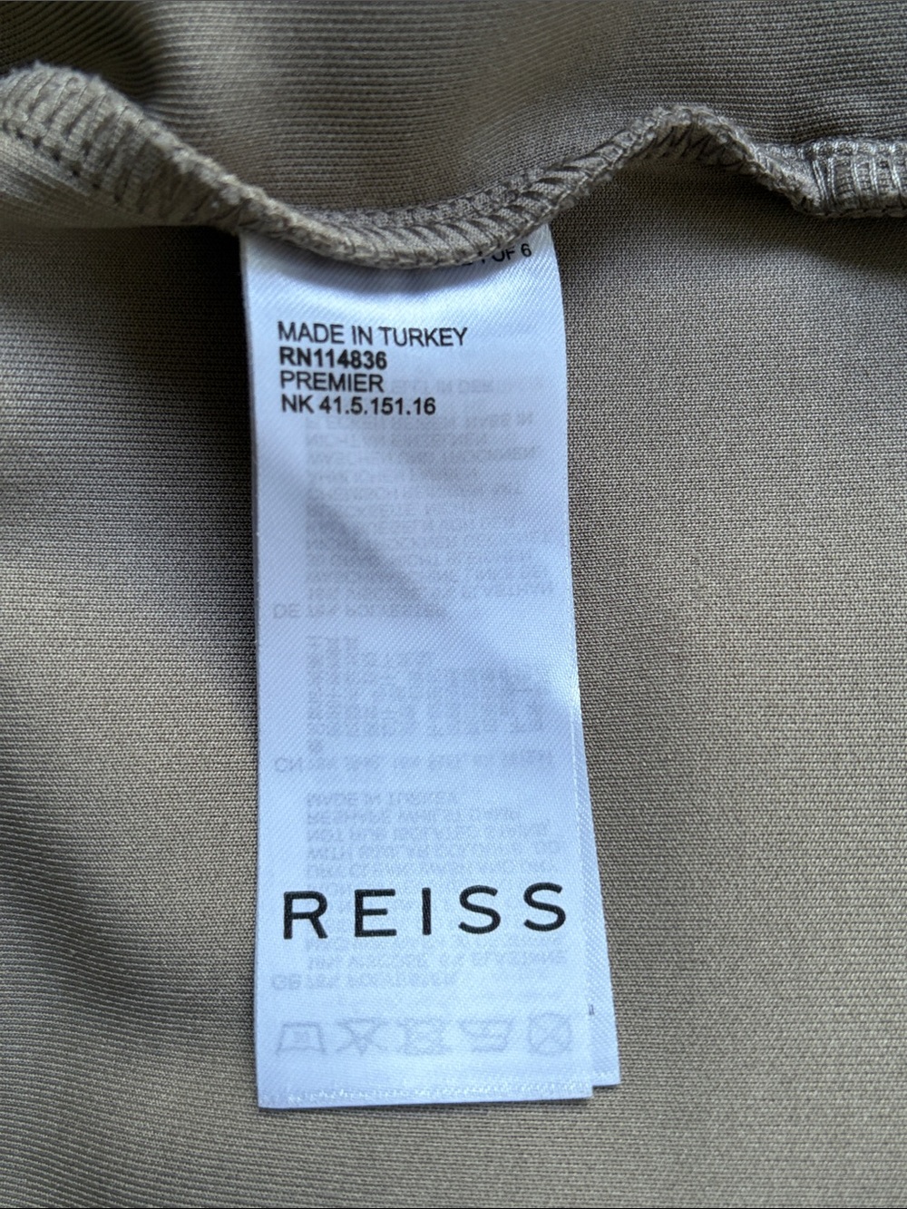 REISS Premier Premium Interlock-Jersey Joggers in Stone - Picture 8 of 8